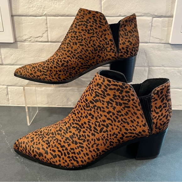 NWT sanctuary sz 9.5 Revel spotted calf hair leather ankle booties - Picture 4 of 16
